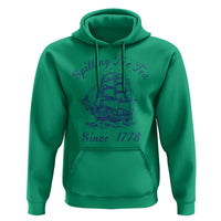 Funny 4th Of July Hoodie Spilling The Tea Since 1773 History Ship - Wonder Print Shop