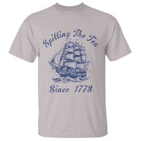 Funny 4th Of July T Shirt Spilling The Tea Since 1773 History Ship - Wonder Print Shop