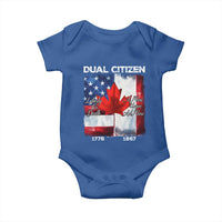 Funny Canadian American Baby Onesie Dual Citizen Liberty Or Death A Mari Usque Ad Mare - Wonder Print Shop