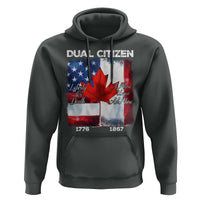 Funny Canadian American Hoodie Dual Citizen Liberty Or Death A Mari Usque Ad Mare - Wonder Print Shop