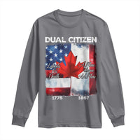 Funny Canadian American Long Sleeve Shirt Dual Citizen Liberty Or Death A Mari Usque Ad Mare - Wonder Print Shop
