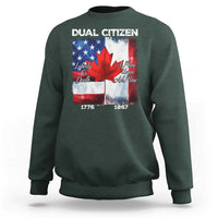 Funny Canadian American Sweatshirt Dual Citizen Liberty Or Death A Mari Usque Ad Mare - Wonder Print Shop