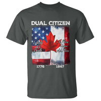 Funny Canadian American T Shirt Dual Citizen Liberty Or Death A Mari Usque Ad Mare - Wonder Print Shop
