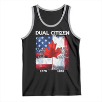Funny Canadian American Tank Top Dual Citizen Liberty Or Death A Mari Usque Ad Mare - Wonder Print Shop