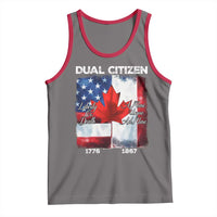 Funny Canadian American Tank Top Dual Citizen Liberty Or Death A Mari Usque Ad Mare - Wonder Print Shop