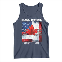 Funny Canadian American Tank Top Dual Citizen Liberty Or Death A Mari Usque Ad Mare - Wonder Print Shop