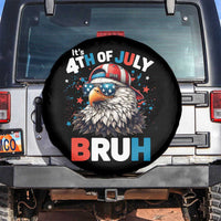 Funny Eagle It's 4th Of July Bruh Spare Tire Cover Patriotic Bald Eagle American Flag - Wonder Print Shop