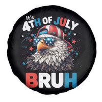 Funny Eagle It's 4th Of July Bruh Spare Tire Cover Patriotic Bald Eagle American Flag - Wonder Print Shop