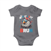 Funny Eagle It's 4th Of July Bruh Baby Onesie Patriotic Bald Eagle American Flag - Wonder Print Shop