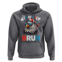 Funny Eagle It's 4th Of July Bruh Hoodie Patriotic Bald Eagle American Flag - Wonder Print Shop