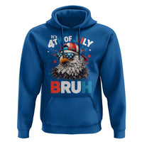 Funny Eagle It's 4th Of July Bruh Hoodie Patriotic Bald Eagle American Flag - Wonder Print Shop