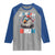 Funny Eagle It's 4th Of July Bruh Raglan Shirt Patriotic Bald Eagle American Flag - Wonder Print Shop