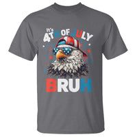 Funny Eagle It's 4th Of July Bruh T Shirt Patriotic Bald Eagle American Flag - Wonder Print Shop