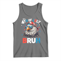 Funny Eagle It's 4th Of July Bruh Tank Top Patriotic Bald Eagle American Flag - Wonder Print Shop