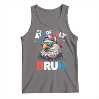 Funny Eagle It's 4th Of July Bruh Tank Top Patriotic Bald Eagle American Flag - Wonder Print Shop