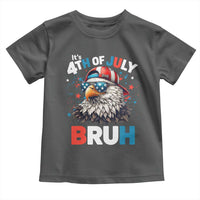 Funny Eagle It's 4th Of July Bruh Toddler T Shirt Patriotic Bald Eagle American Flag - Wonder Print Shop