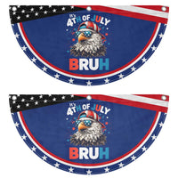 Funny Eagle It's 4th Of July Bruh Patriotic Fan Flag Bald Eagle American Flag