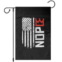 Funny Nope No Kings Vintage American Flag Garden Flag - Wonder Print Shop