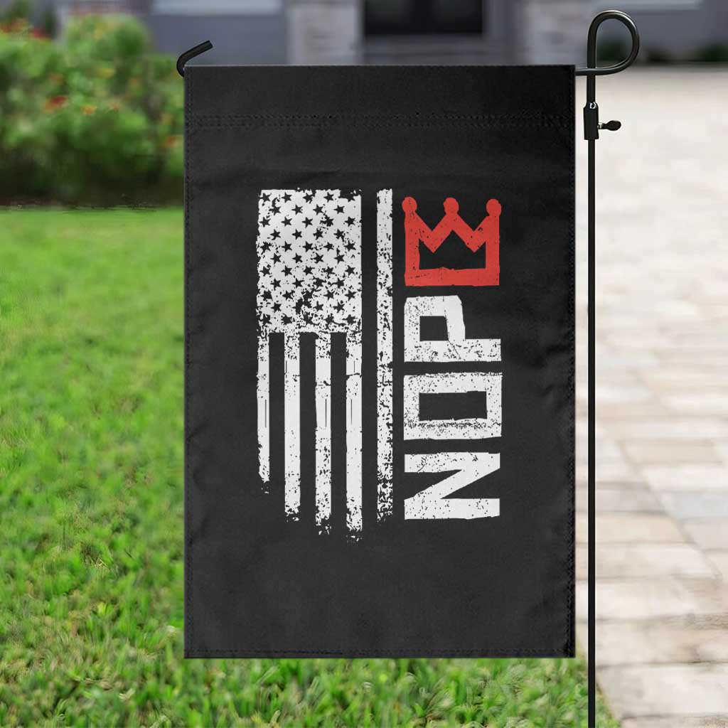 Funny Nope No Kings Vintage American Flag Garden Flag - Wonder Print Shop