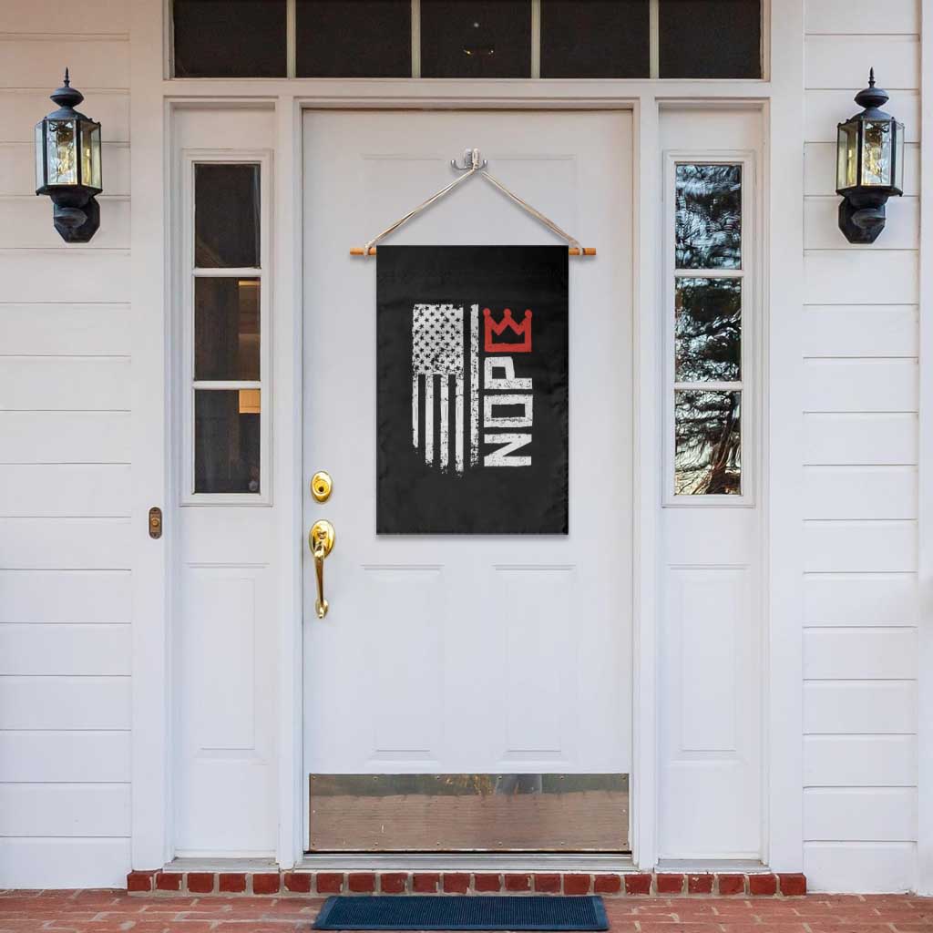 Funny Nope No Kings Vintage American Flag Garden Flag - Wonder Print Shop