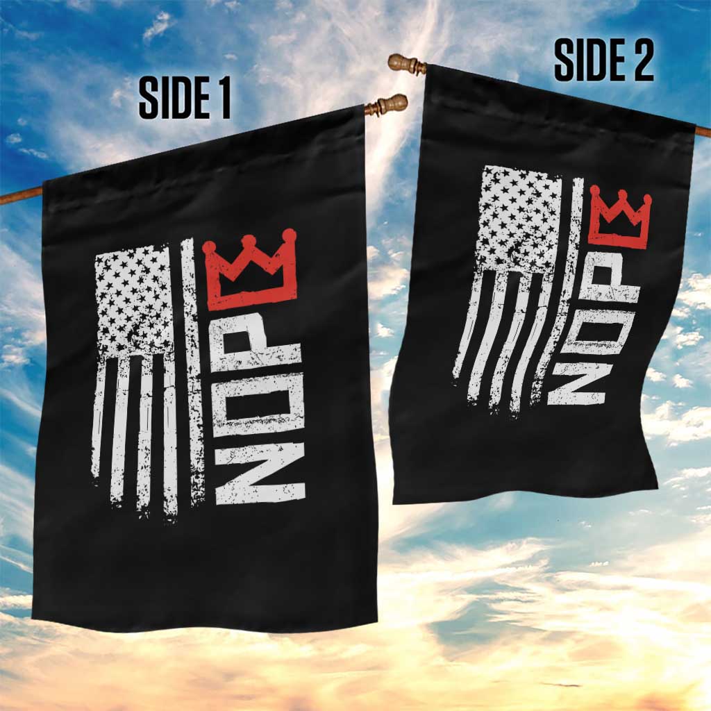 Funny Nope No Kings Vintage American Flag Garden Flag - Wonder Print Shop