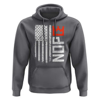 Funny Nope No Kings Vintage American Flag Hoodie - Wonder Print Shop