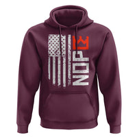 Funny Nope No Kings Vintage American Flag Hoodie - Wonder Print Shop