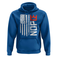 Funny Nope No Kings Vintage American Flag Hoodie - Wonder Print Shop