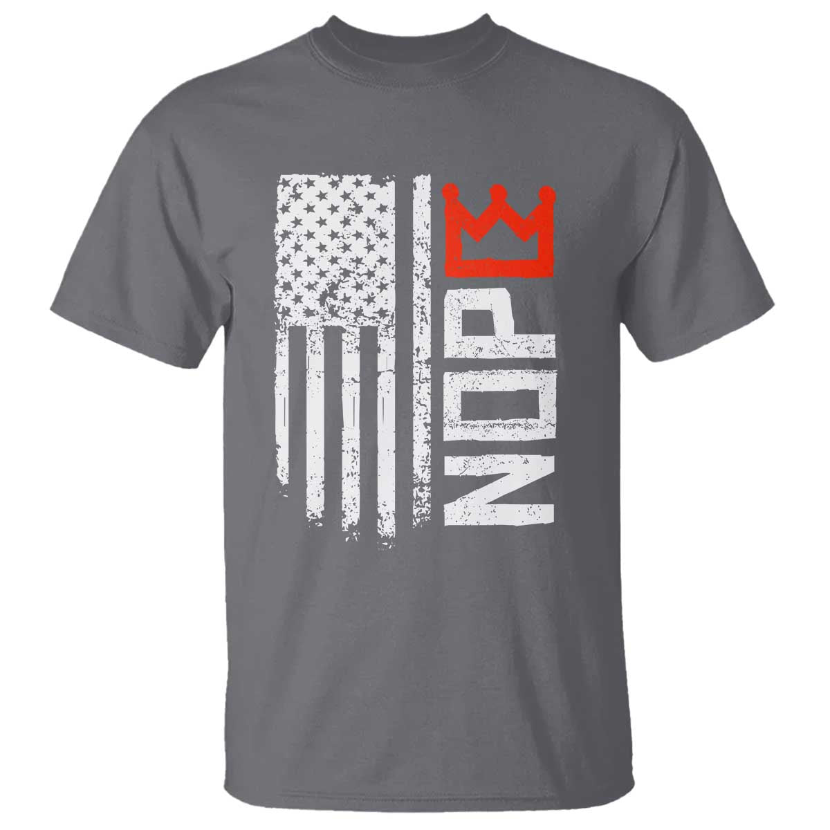Funny Nope No Kings Vintage American Flag T Shirt - Wonder Print Shop