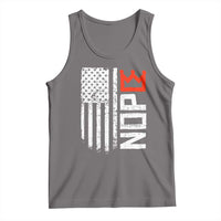 Funny Nope No Kings Vintage American Flag Tank Top - Wonder Print Shop