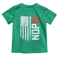 Funny Nope No Kings Vintage American Flag Toddler T Shirt - Wonder Print Shop