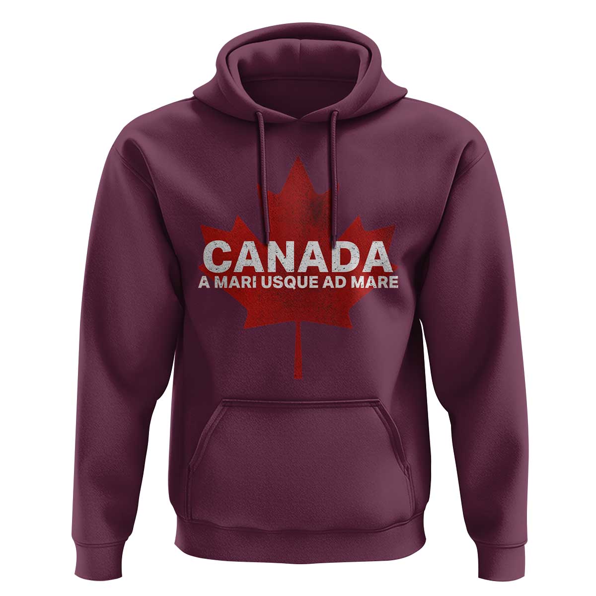 Funny Canada A Mari Usque Ad Mare Hoodie Canadian Flag Patriotic - Wonder Print Shop