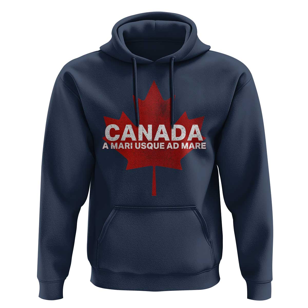 Funny Canada A Mari Usque Ad Mare Hoodie Canadian Flag Patriotic - Wonder Print Shop