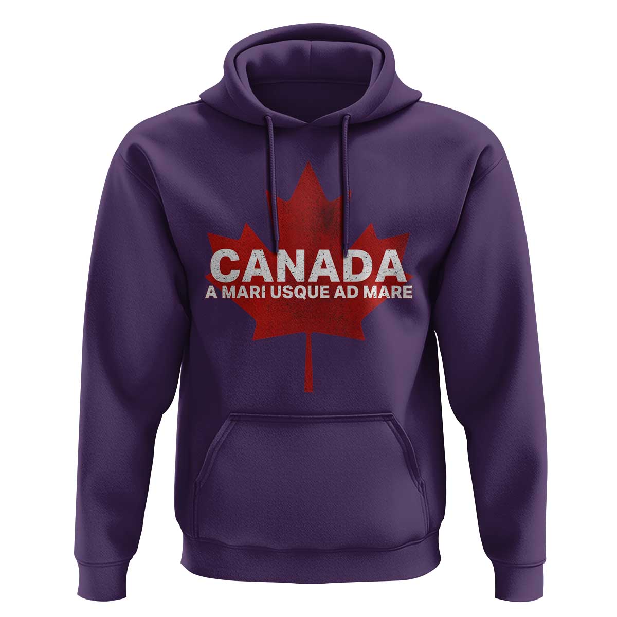 Funny Canada A Mari Usque Ad Mare Hoodie Canadian Flag Patriotic - Wonder Print Shop