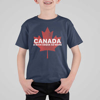 Funny Canada A Mari Usque Ad Mare T Shirt For Kid Canadian Flag Patriotic - Wonder Print Shop