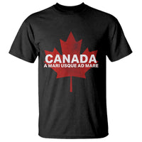 Funny Canada A Mari Usque Ad Mare T Shirt Canadian Flag Patriotic - Wonder Print Shop