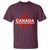 Funny Canada A Mari Usque Ad Mare T Shirt Canadian Flag Patriotic - Wonder Print Shop