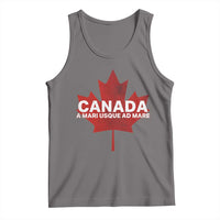 Funny Canada A Mari Usque Ad Mare Tank Top Canadian Flag Patriotic - Wonder Print Shop