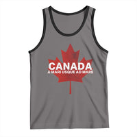 Funny Canada A Mari Usque Ad Mare Tank Top Canadian Flag Patriotic - Wonder Print Shop