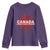 Funny Canada A Mari Usque Ad Mare Youth Sweatshirt Canadian Flag Patriotic - Wonder Print Shop