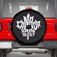 Funny Proud Canadian Canada Day 1867 Spare Tire Cover Vintage Maple Leaf - Wonder Print Shop