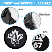 Funny Proud Canadian Canada Day 1867 Spare Tire Cover Vintage Maple Leaf - Wonder Print Shop