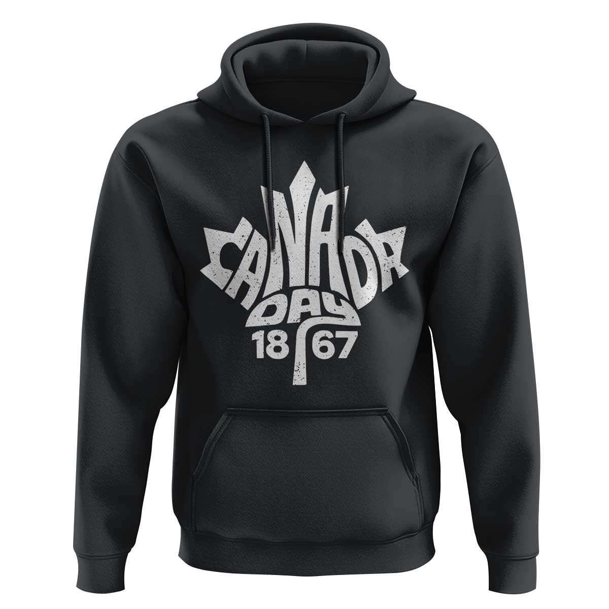 Funny Proud Canadian Canada Day 1867 Hoodie Vintage Maple Leaf - Wonder Print Shop