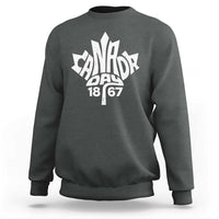 Funny Proud Canadian Canada Day 1867 Sweatshirt Vintage Maple Leaf - Wonder Print Shop