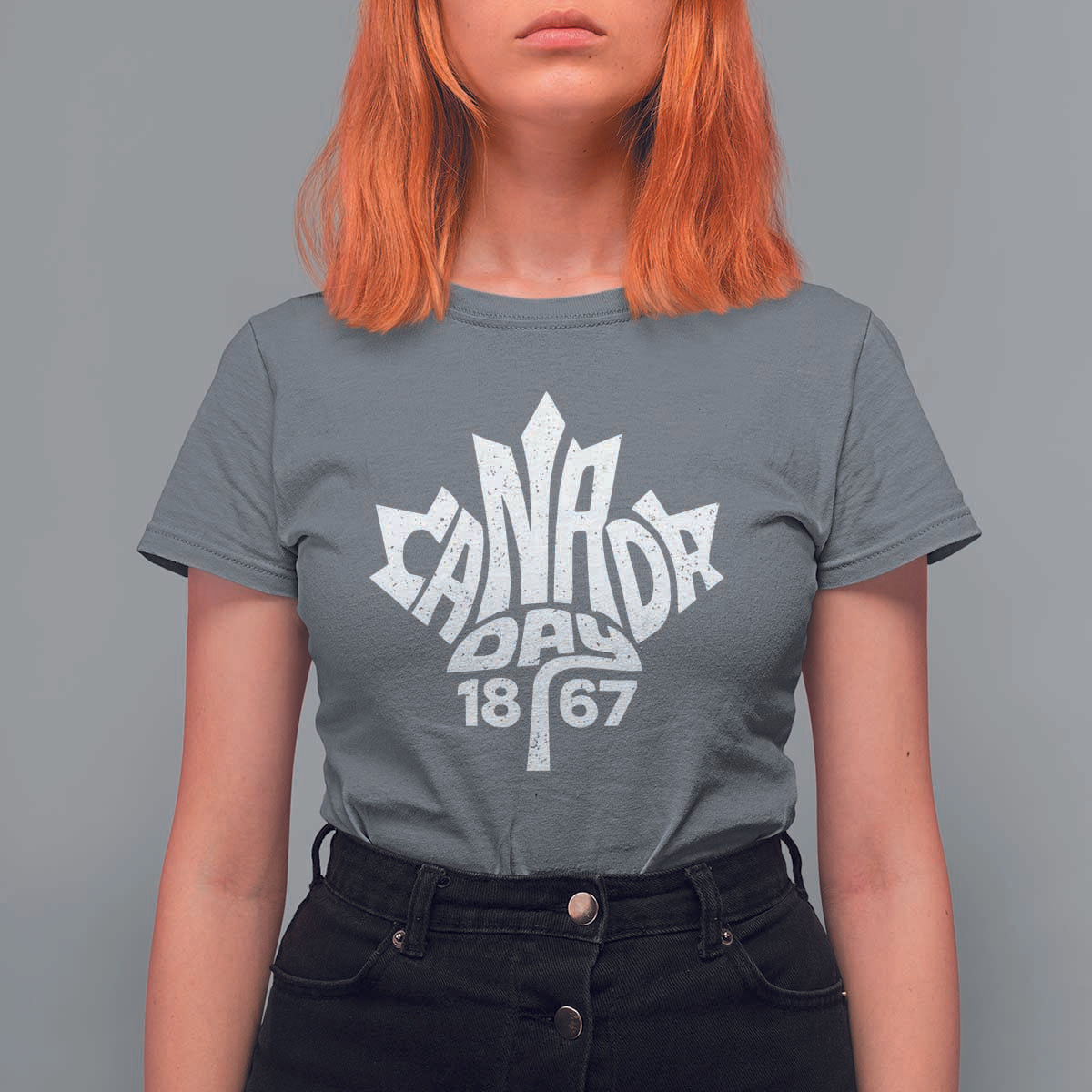 Funny Proud Canadian Canada Day 1867 T Shirt For Women Vintage Maple Leaf - Wonder Print Shop