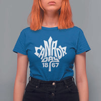 Funny Proud Canadian Canada Day 1867 T Shirt For Women Vintage Maple Leaf - Wonder Print Shop