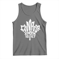 Funny Proud Canadian Canada Day 1867 Tank Top Vintage Maple Leaf - Wonder Print Shop