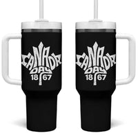 Funny Proud Canadian Canada Day 1867 Tumbler With Handle Vintage Maple Leaf - Wonder Print Shop