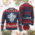 Funny Proud Canadian Canada Day 1867 Knitted Sweatshirt Vintage Maple Leaf - Wonder Print Shop