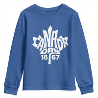 Funny Proud Canadian Canada Day 1867 Youth Sweatshirt Vintage Maple Leaf - Wonder Print Shop